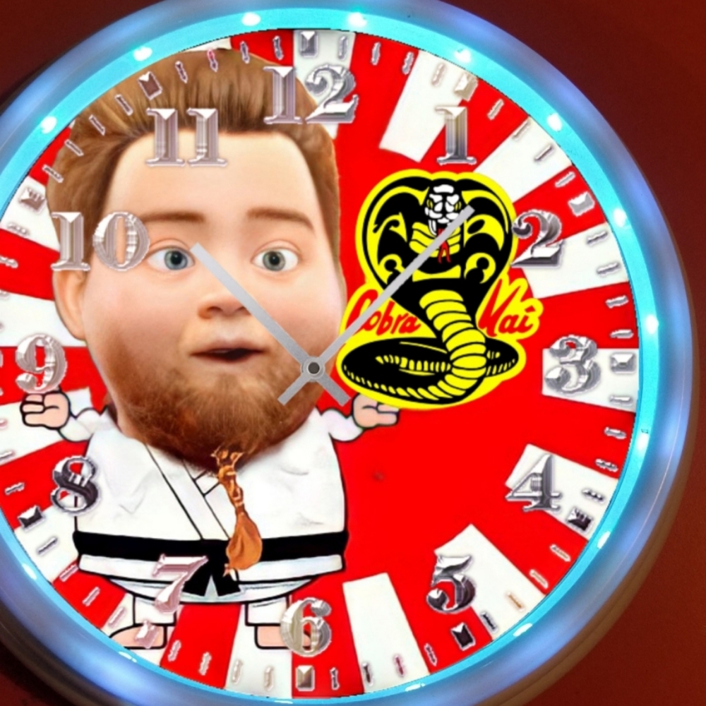 Cobra kai sting ray clock